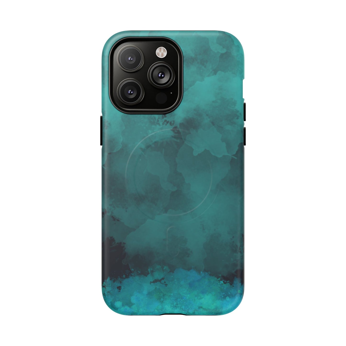 Teal Watercolor Tough Magnetic Cases