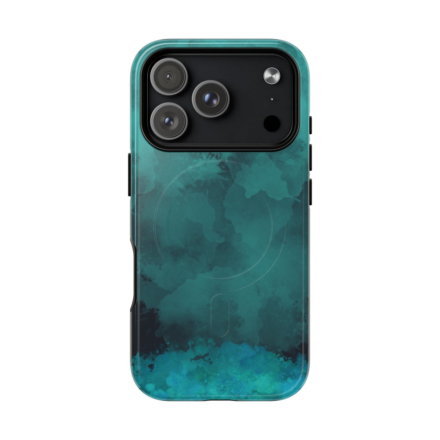 Teal Watercolor Tough Magnetic Cases