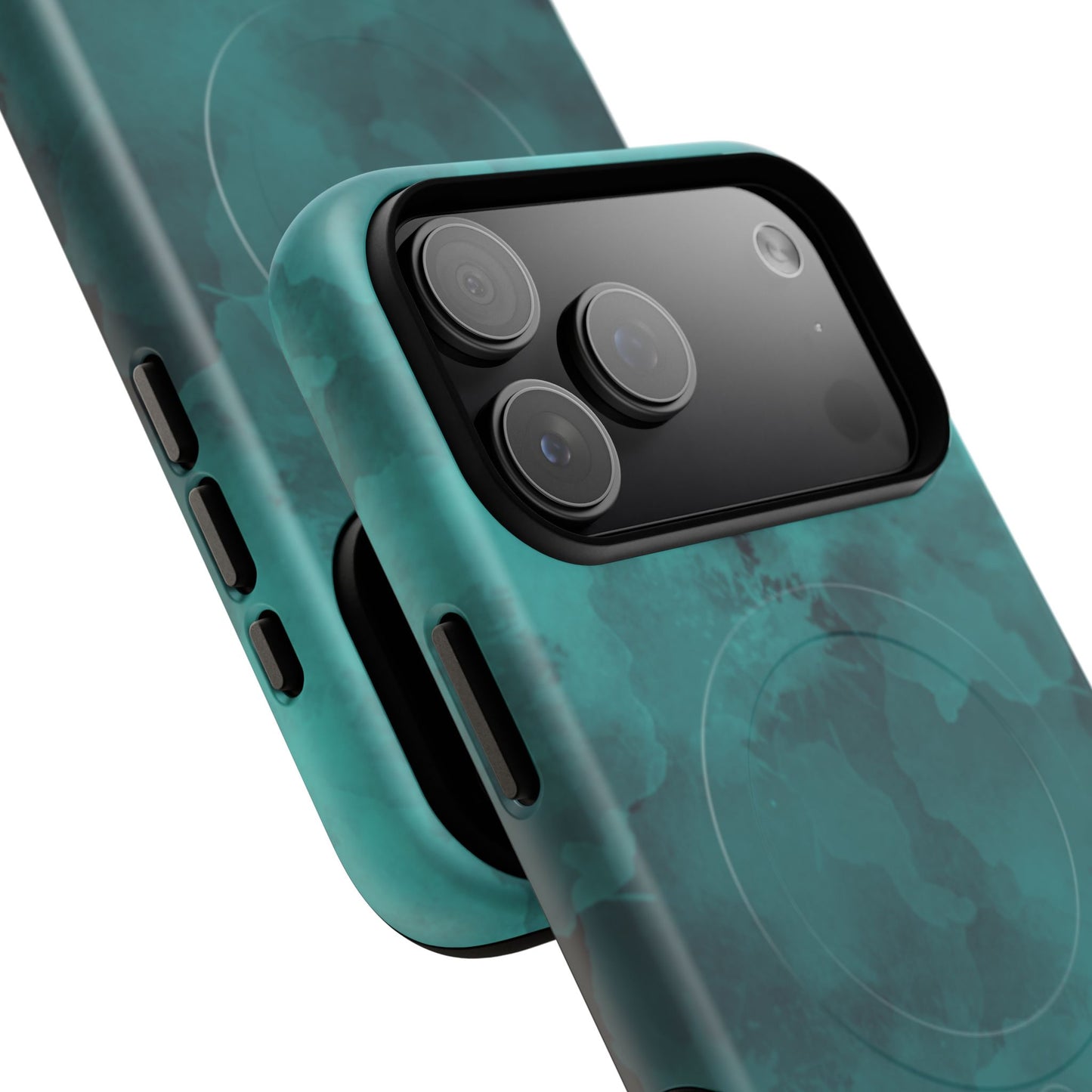 Teal Watercolor Tough Magnetic Cases