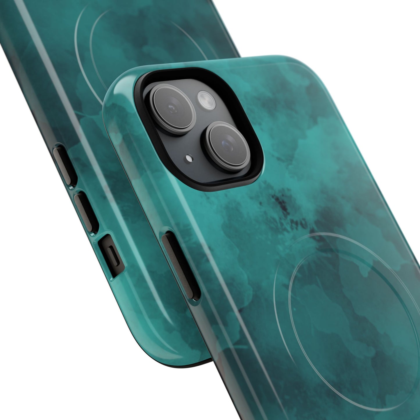 Teal Watercolor Tough Magnetic Cases