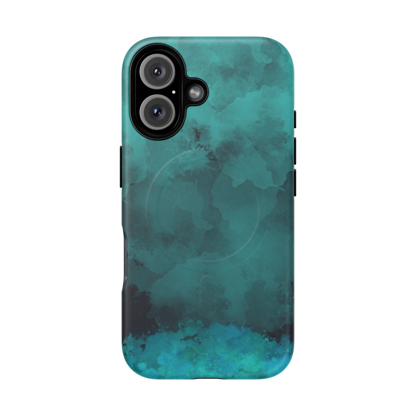 Teal Watercolor Tough Magnetic Cases