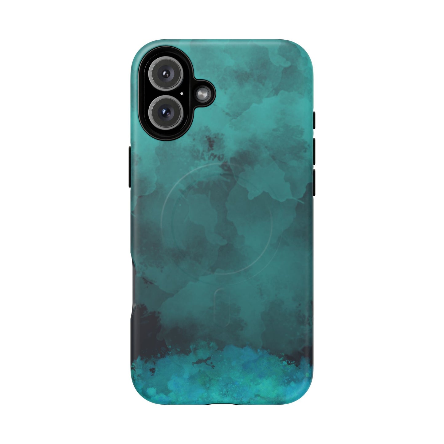 Teal Watercolor Tough Magnetic Cases