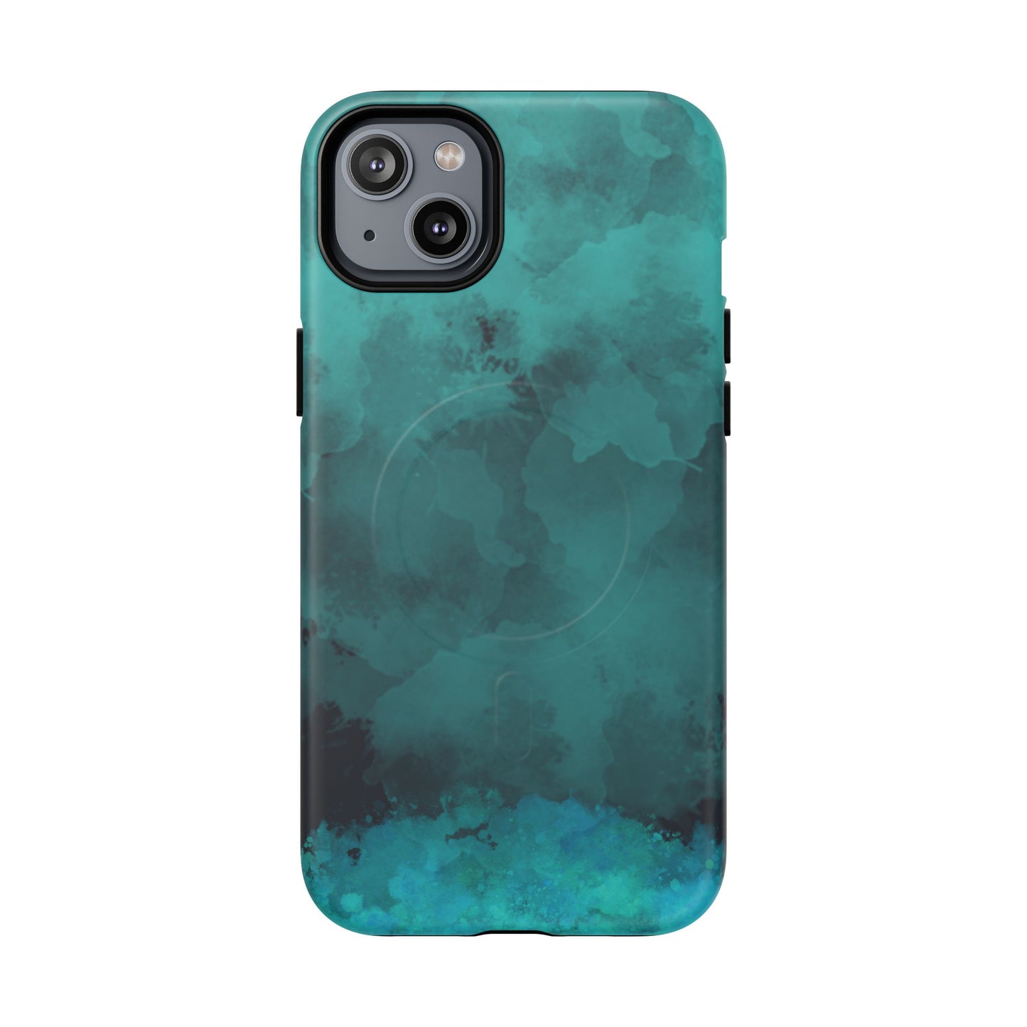 Teal Watercolor Tough Magnetic Cases