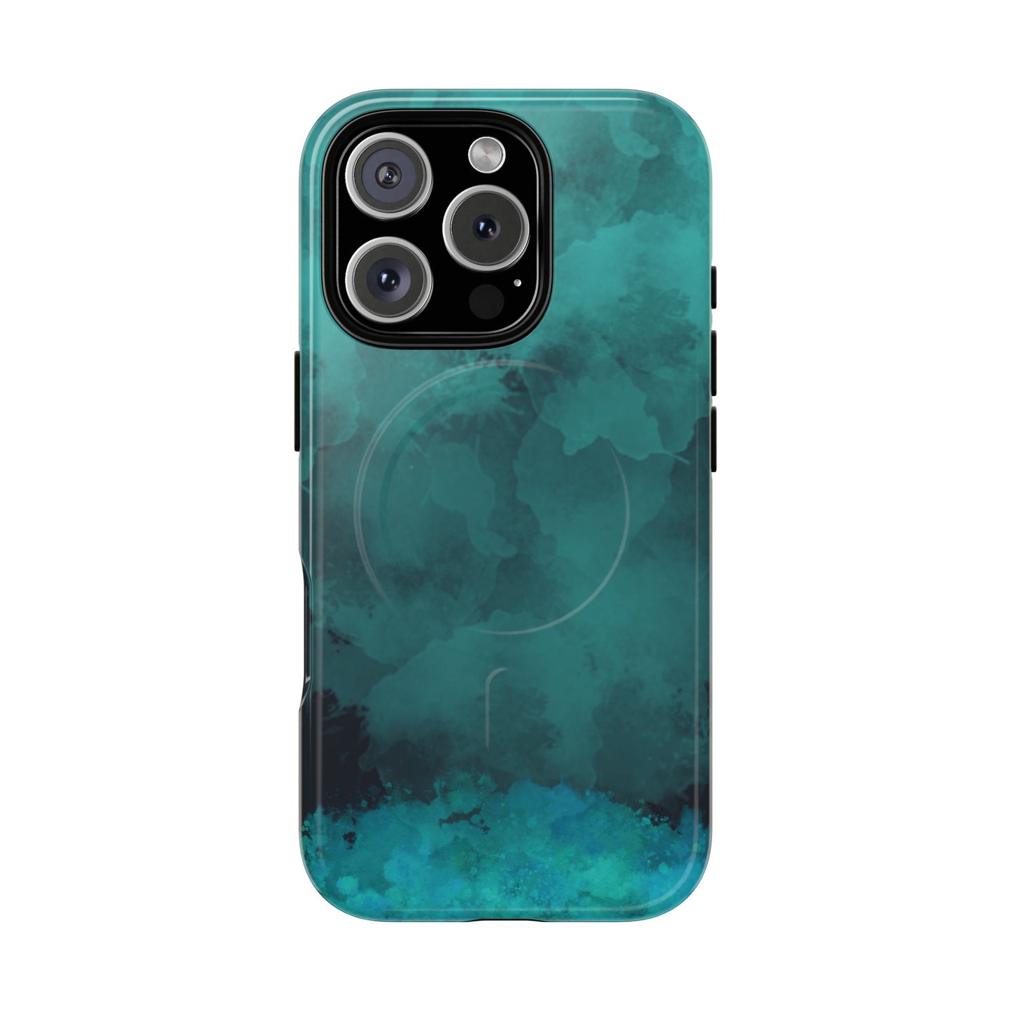 Teal Watercolor Tough Magnetic Cases