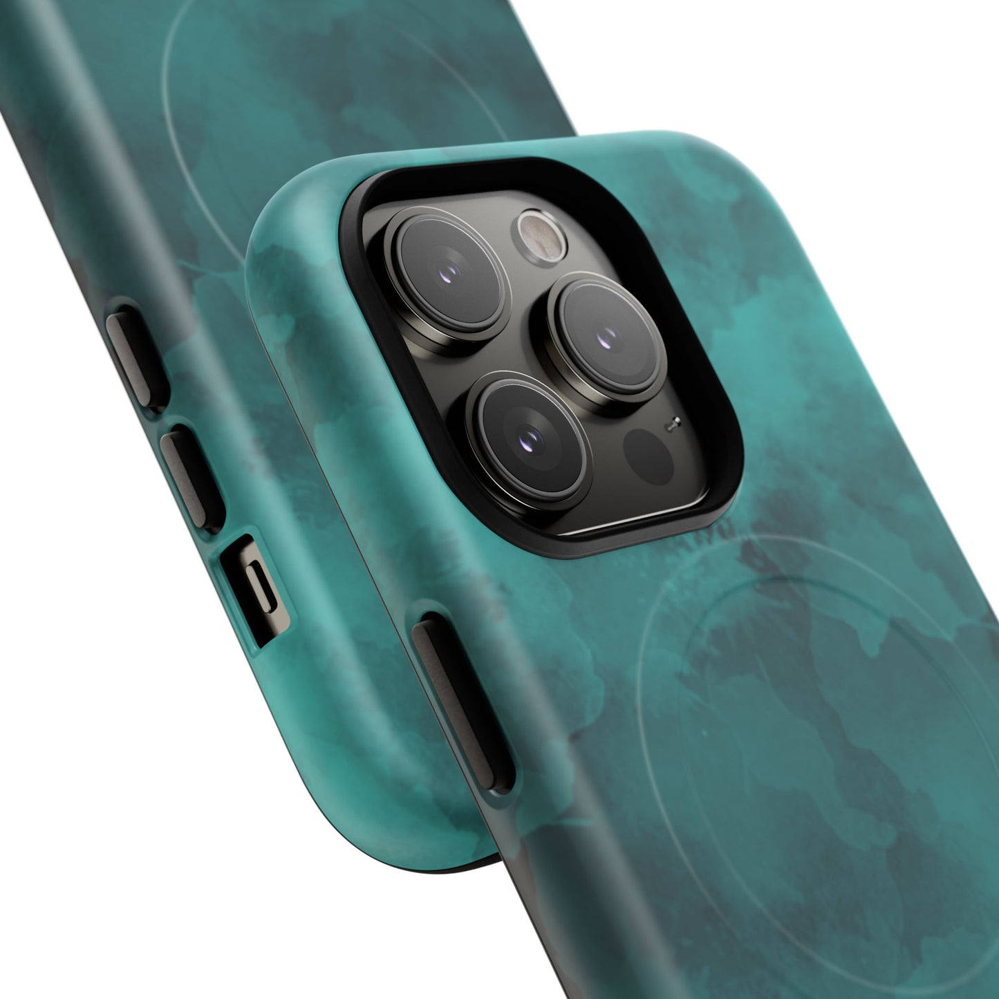 Teal Watercolor Tough Magnetic Cases