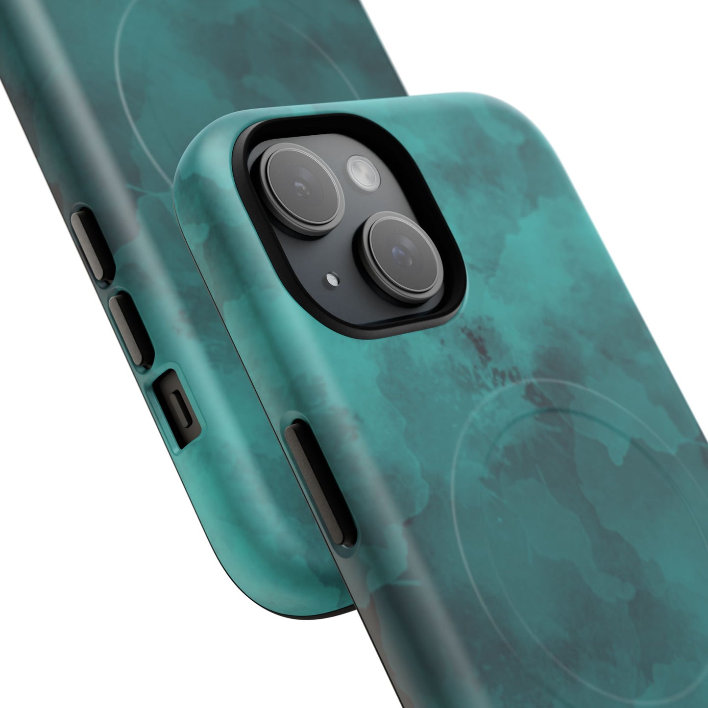 Teal Watercolor Tough Magnetic Cases