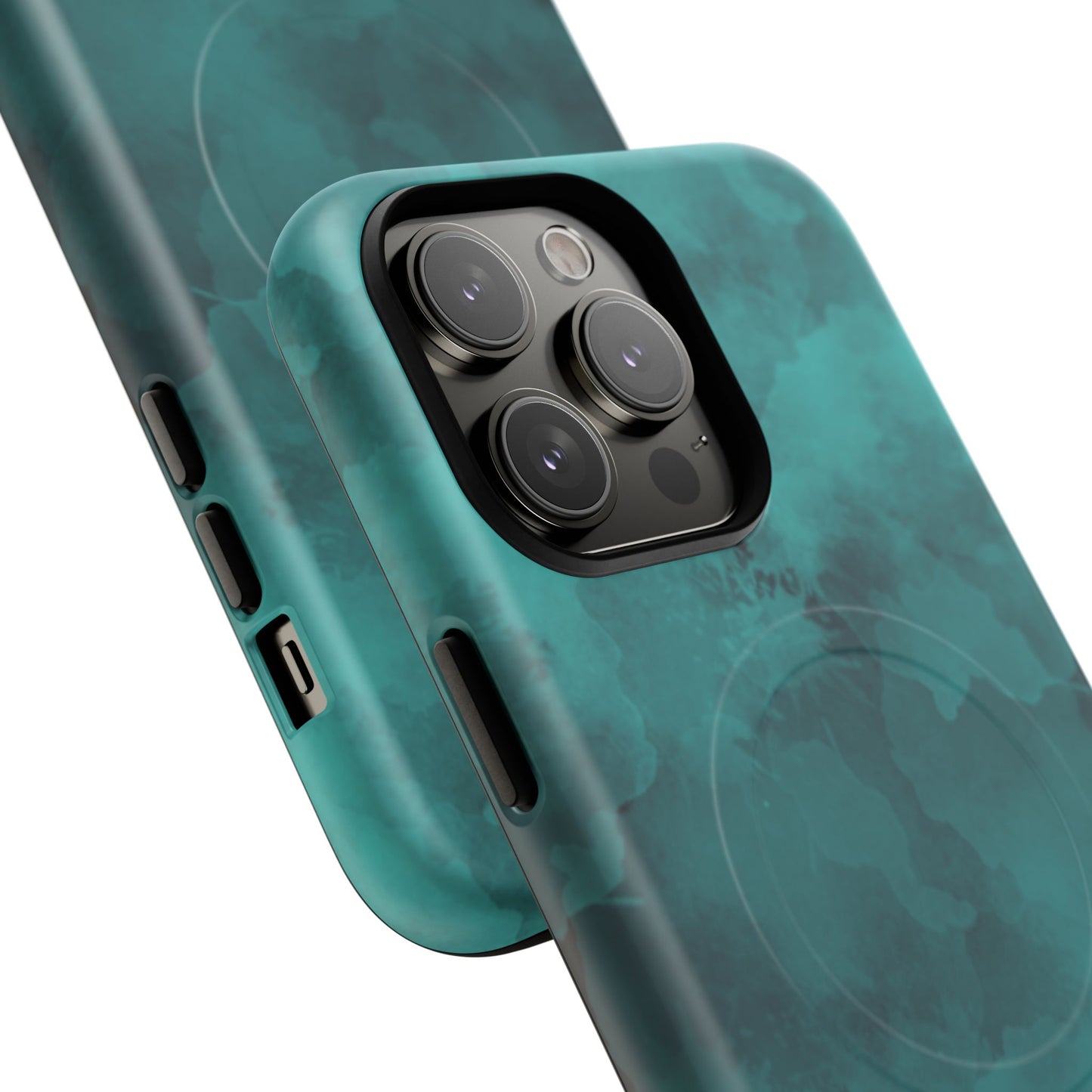 Teal Watercolor Tough Magnetic Cases