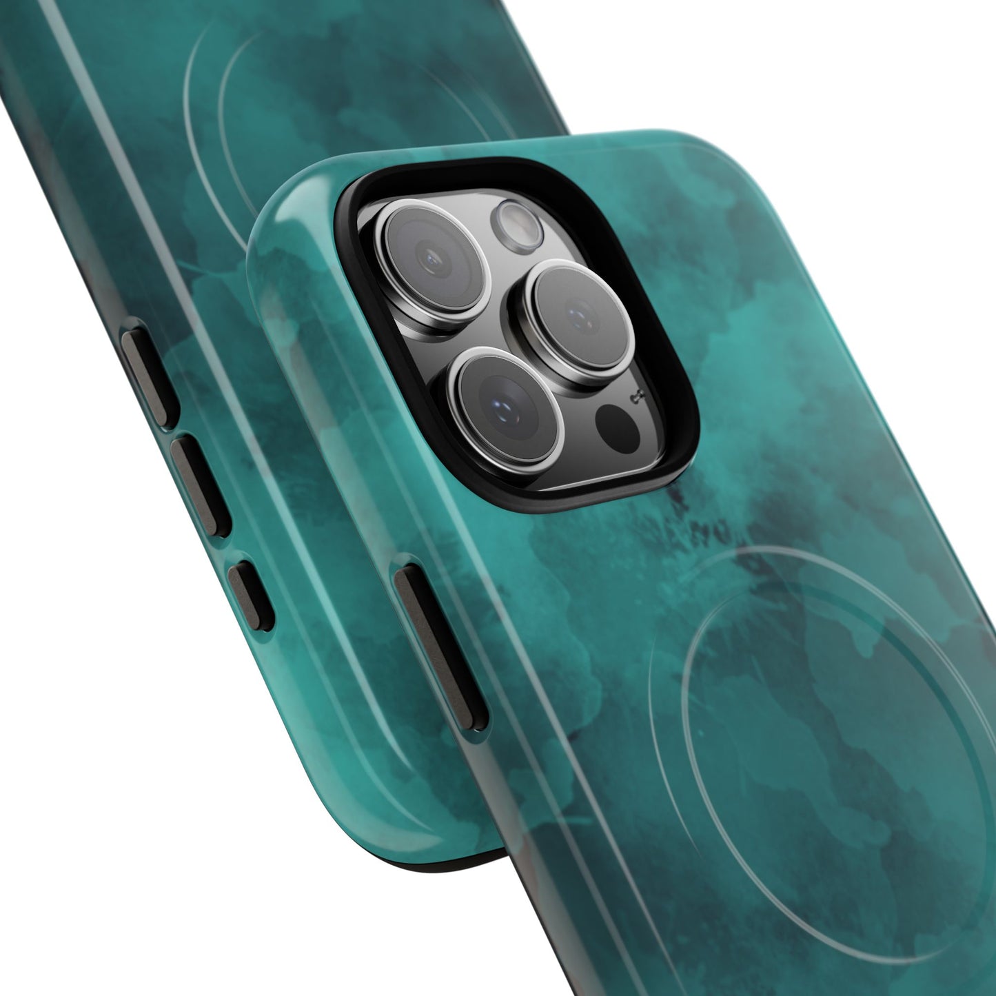 Teal Watercolor Tough Magnetic Cases