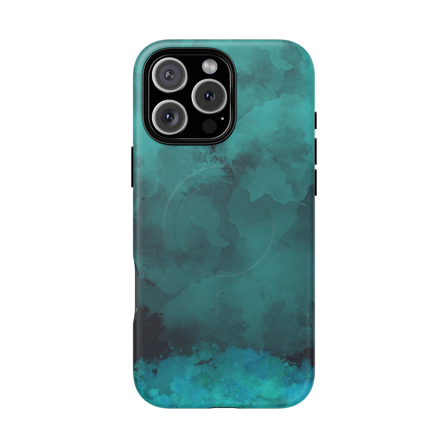 Teal Watercolor Tough Magnetic Cases