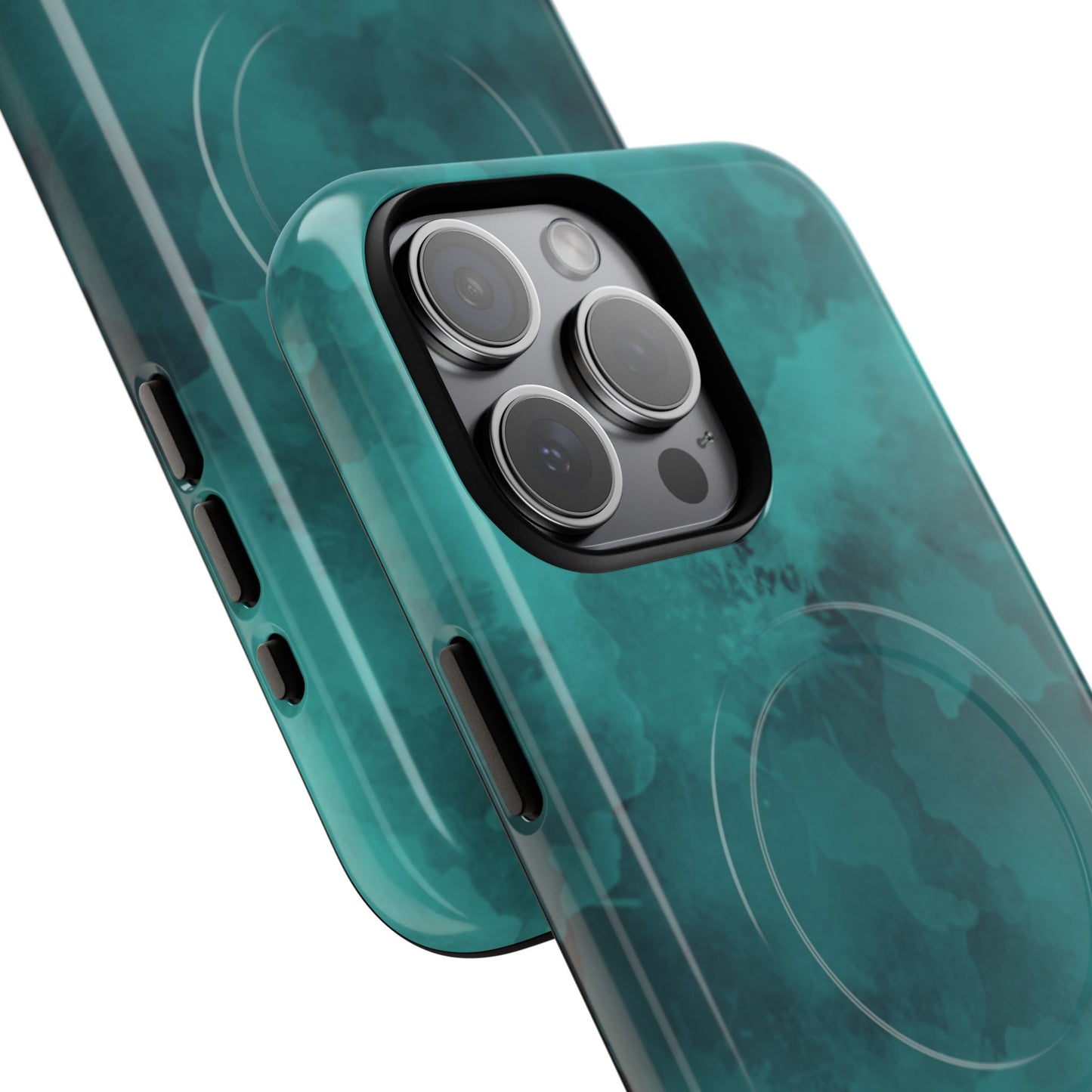 Teal Watercolor Tough Magnetic Cases