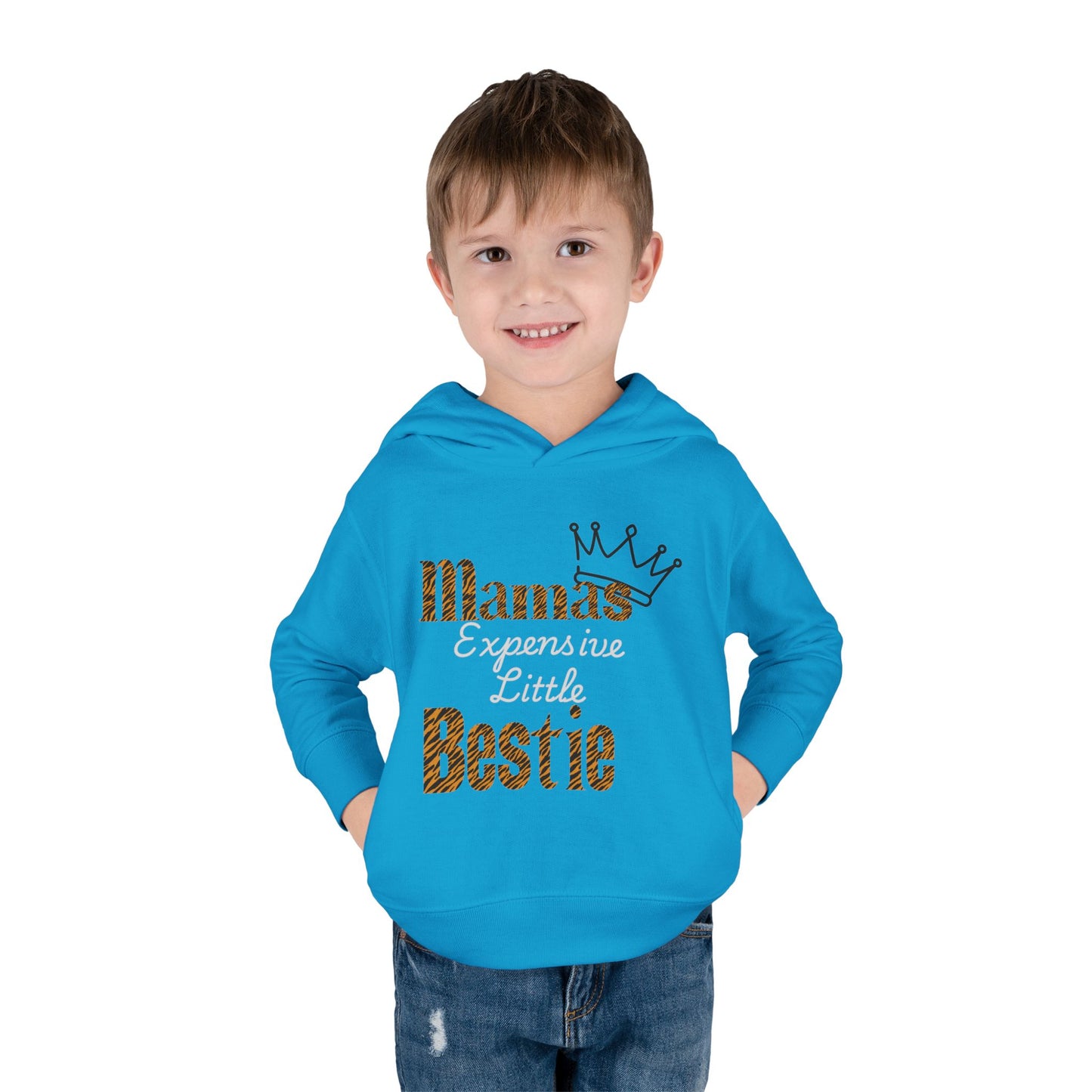 Toddler Fleece Hoodie - "Mamas Expensive Little Bestie"