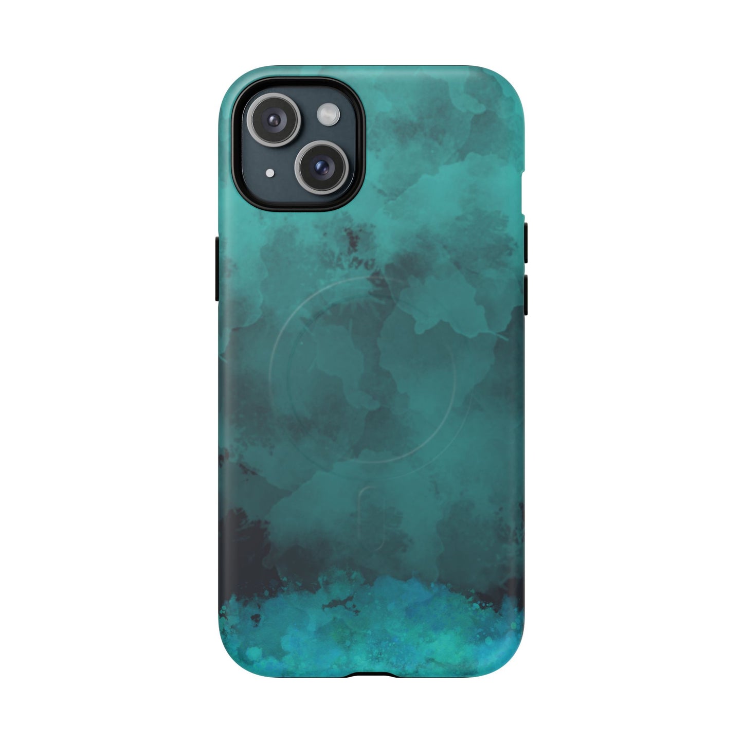 Teal Watercolor Tough Magnetic Cases