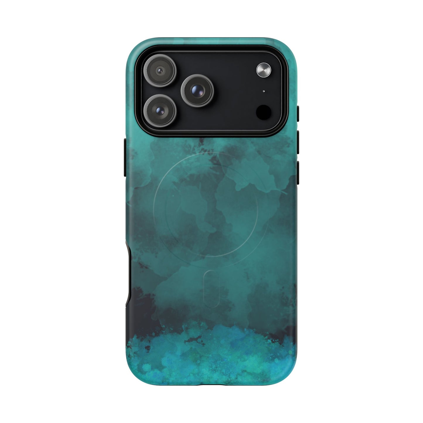 Teal Watercolor Tough Magnetic Cases