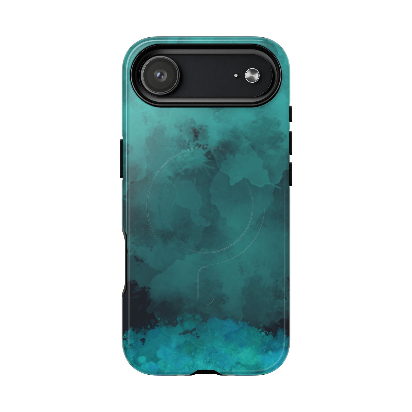 Teal Watercolor Tough Magnetic Cases