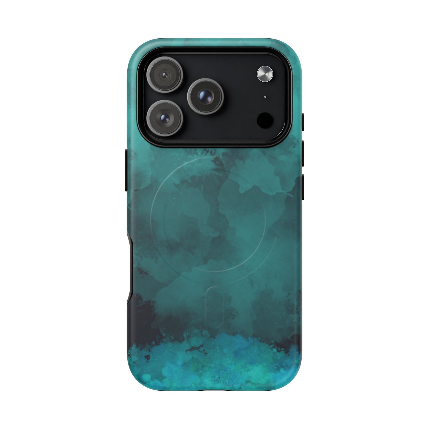 Teal Watercolor Tough Magnetic Cases