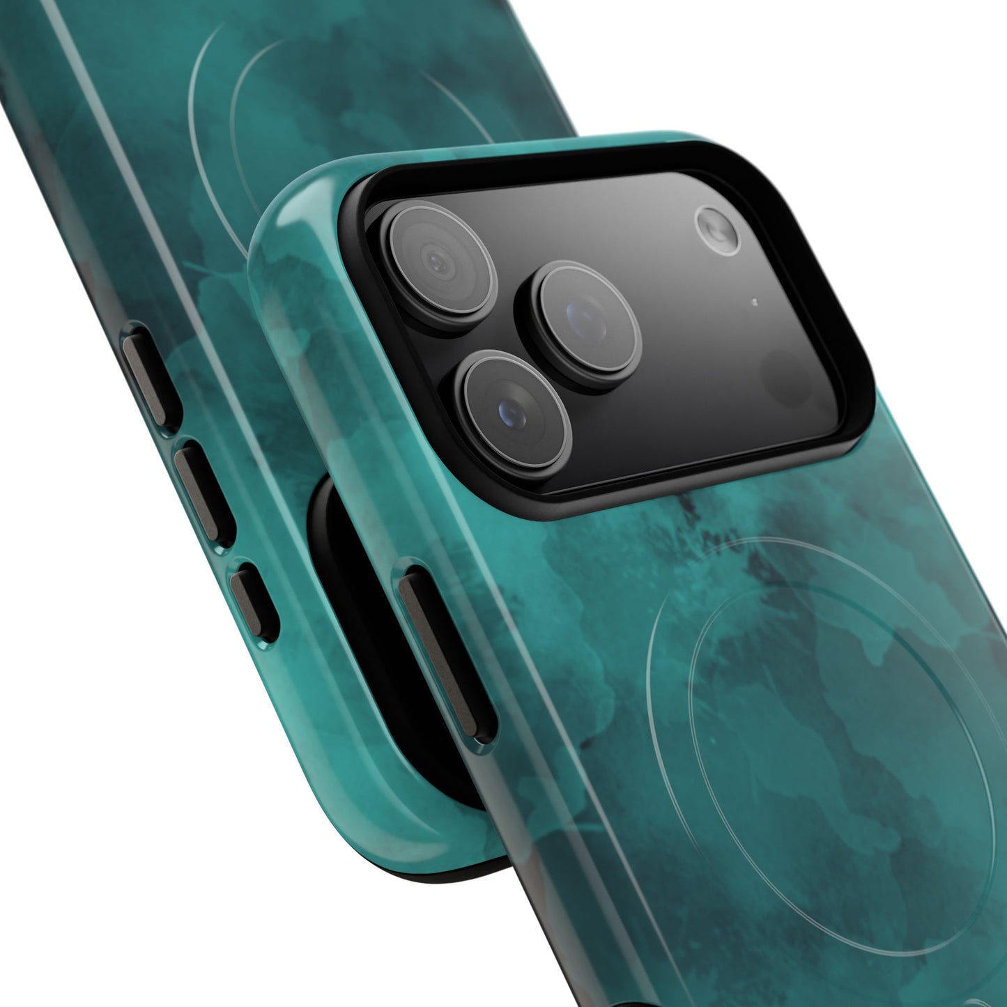 Teal Watercolor Tough Magnetic Cases