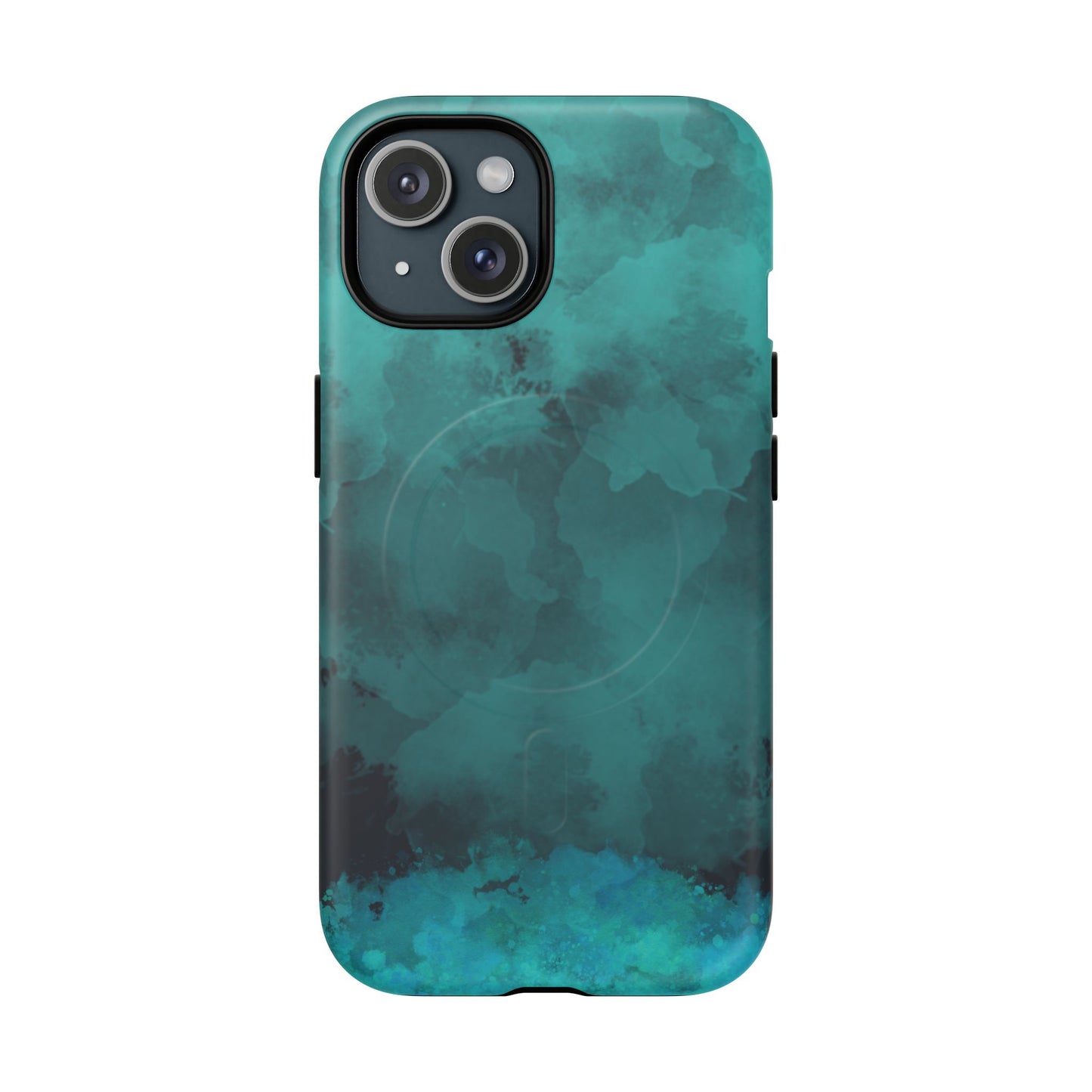 Teal Watercolor Tough Magnetic Cases
