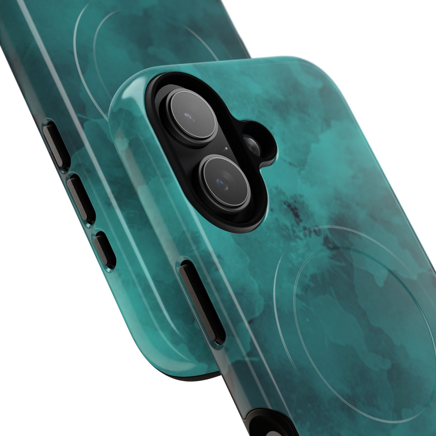 Teal Watercolor Tough Magnetic Cases