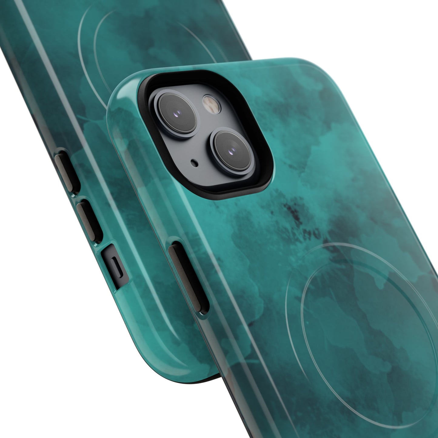 Teal Watercolor Tough Magnetic Cases