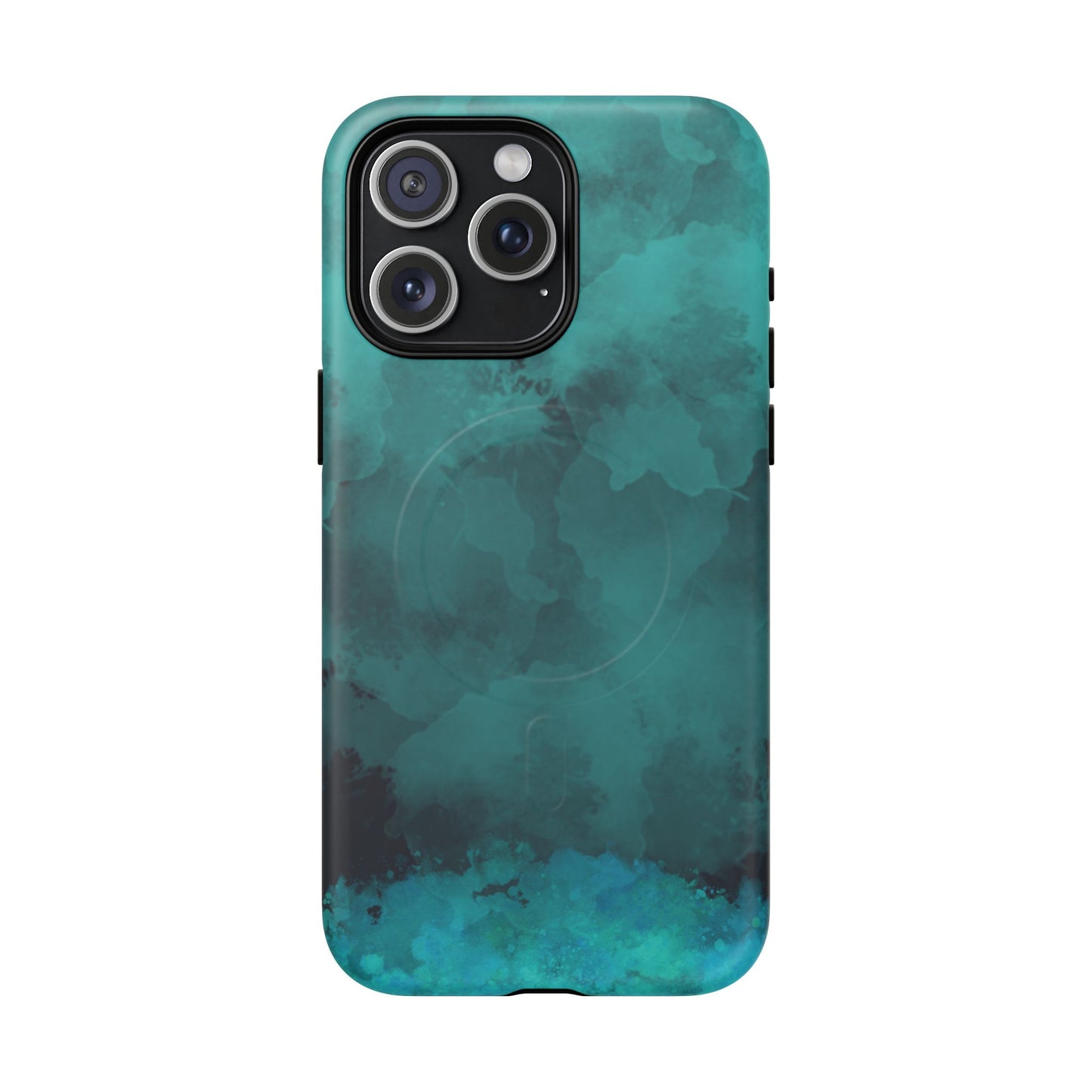 Teal Watercolor Tough Magnetic Cases