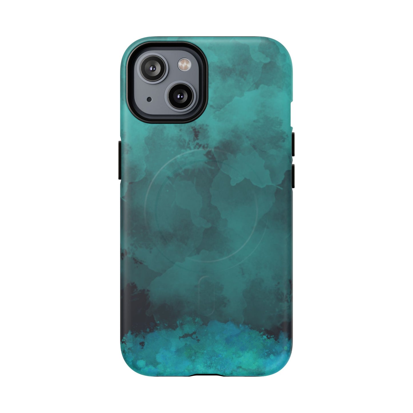 Teal Watercolor Tough Magnetic Cases