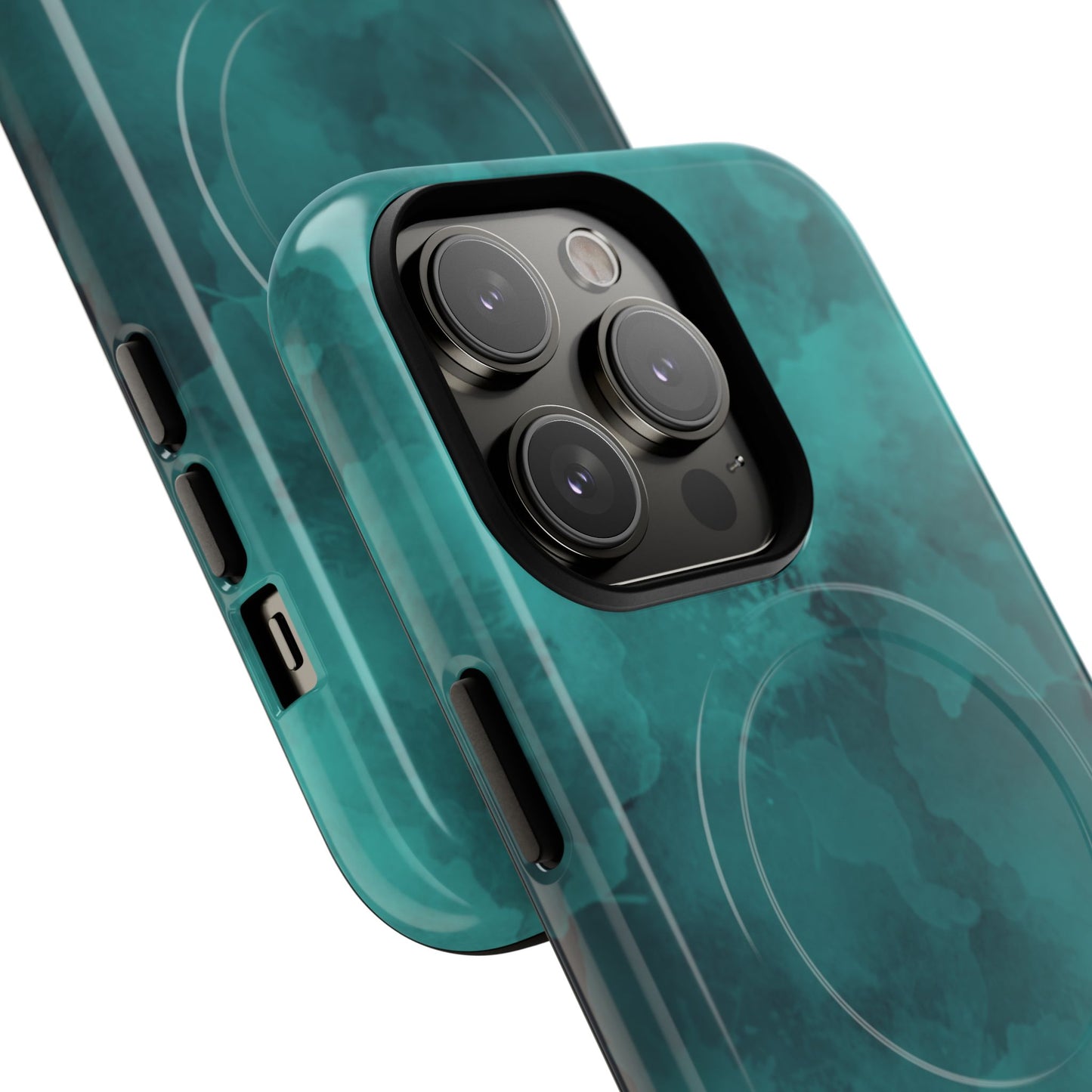 Teal Watercolor Tough Magnetic Cases