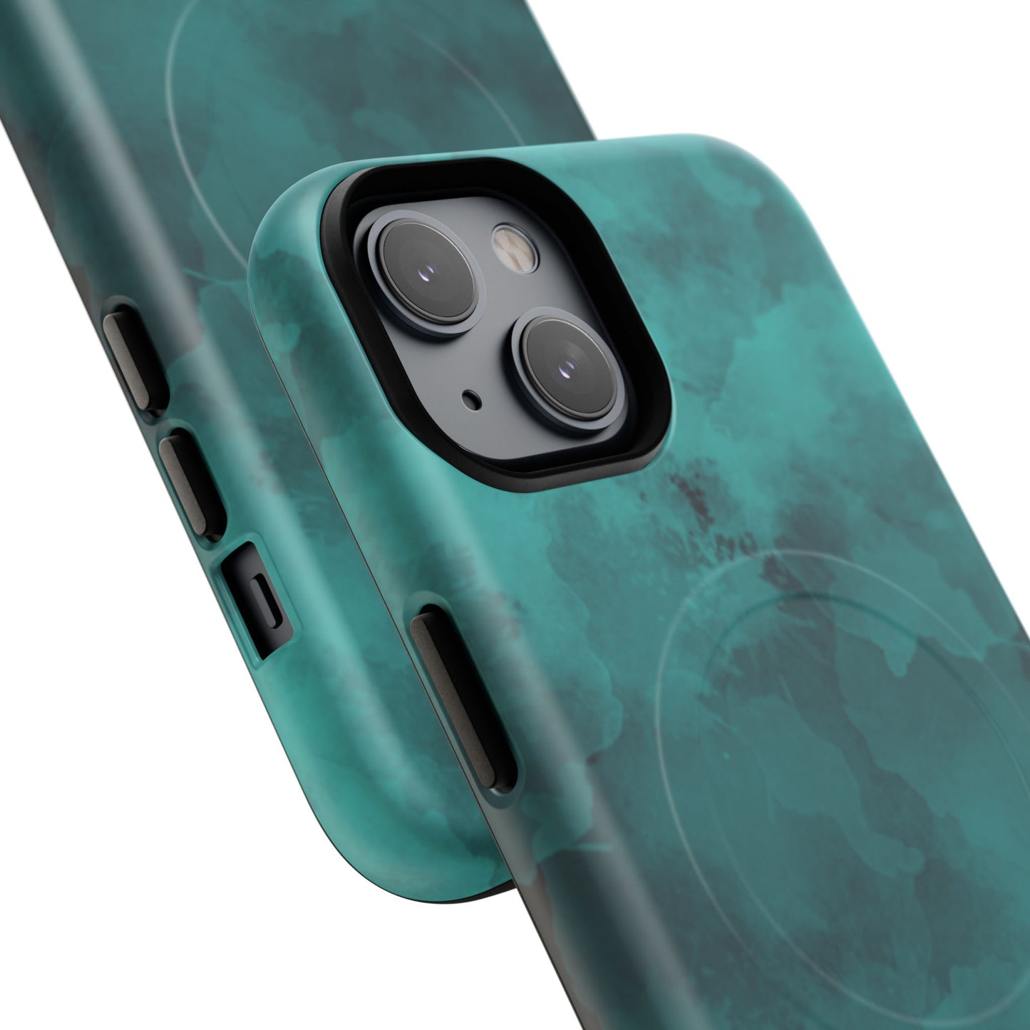 Teal Watercolor Tough Magnetic Cases
