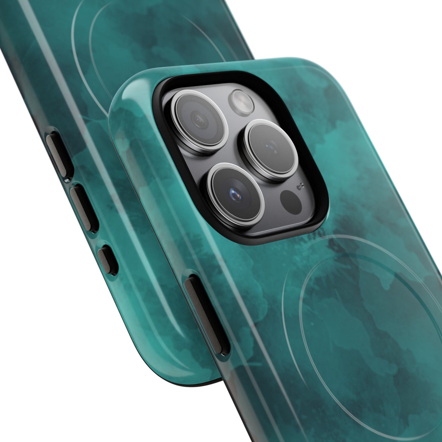 Teal Watercolor Tough Magnetic Cases