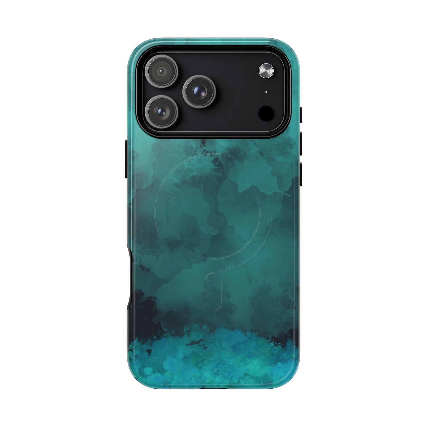 Teal Watercolor Tough Magnetic Cases