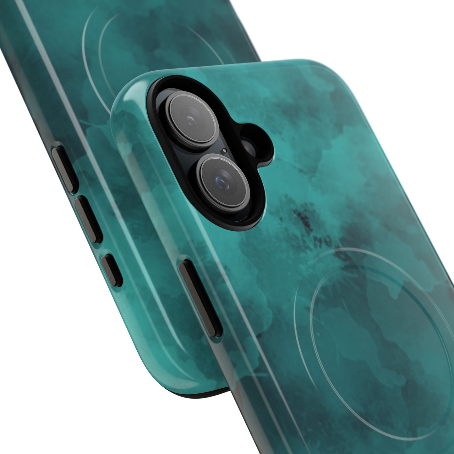 Teal Watercolor Tough Magnetic Cases