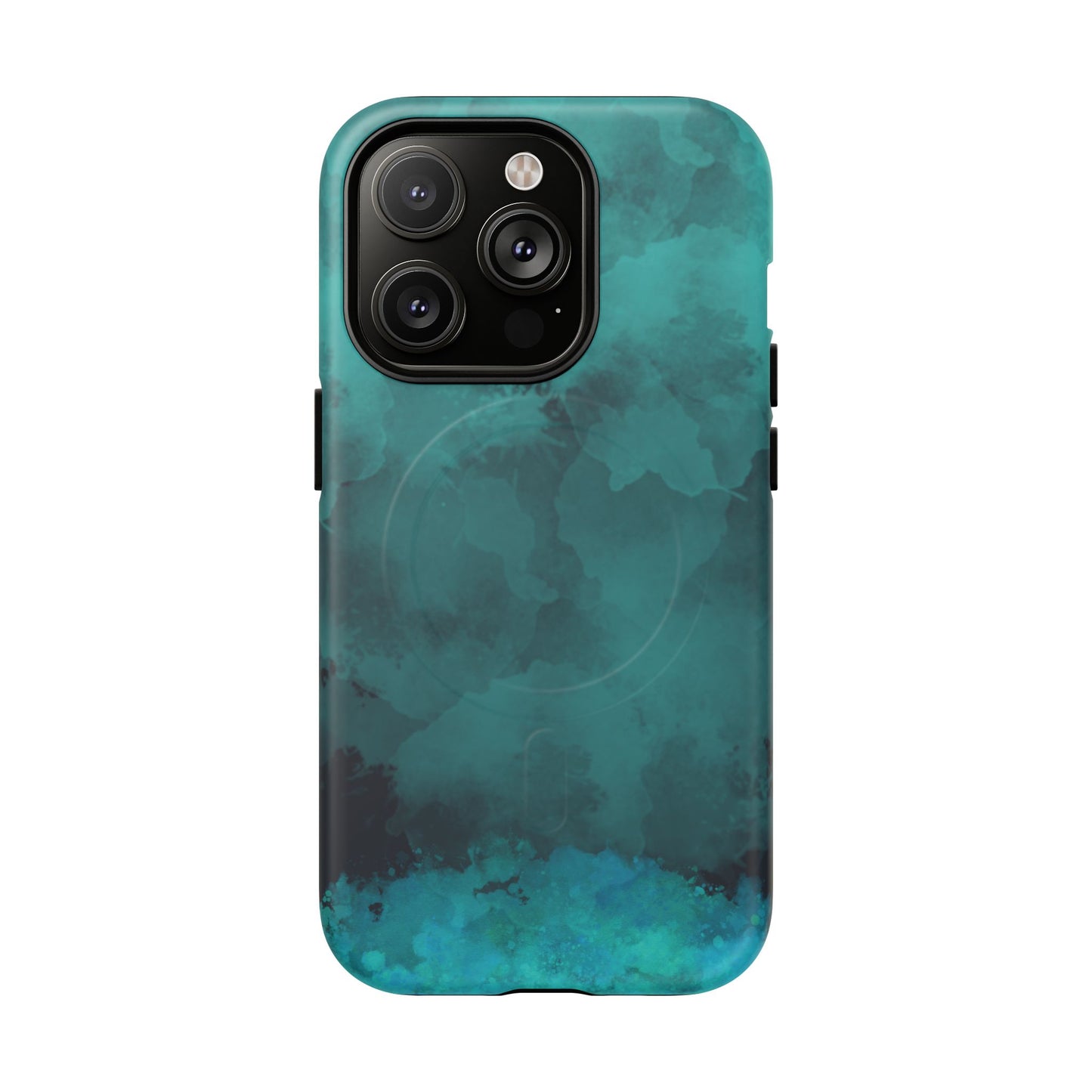 Teal Watercolor Tough Magnetic Cases