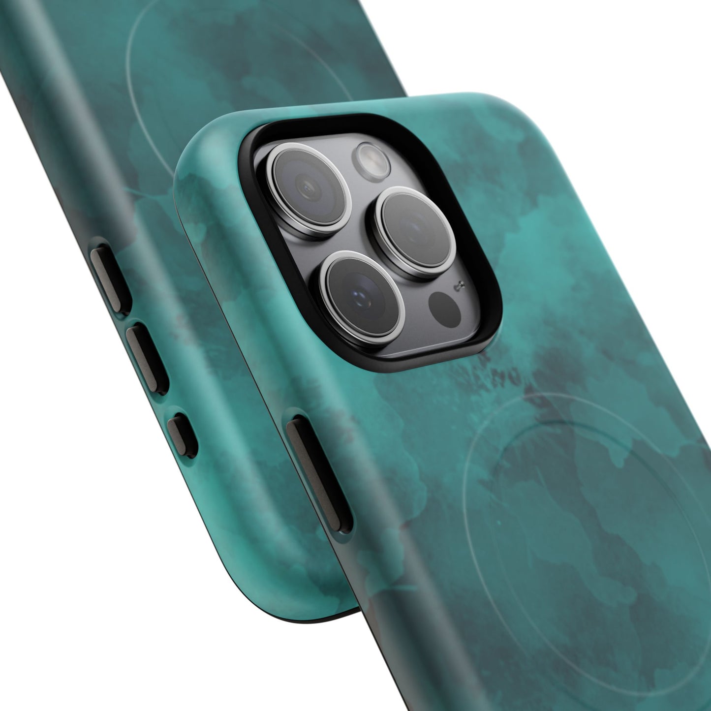 Teal Watercolor Tough Magnetic Cases