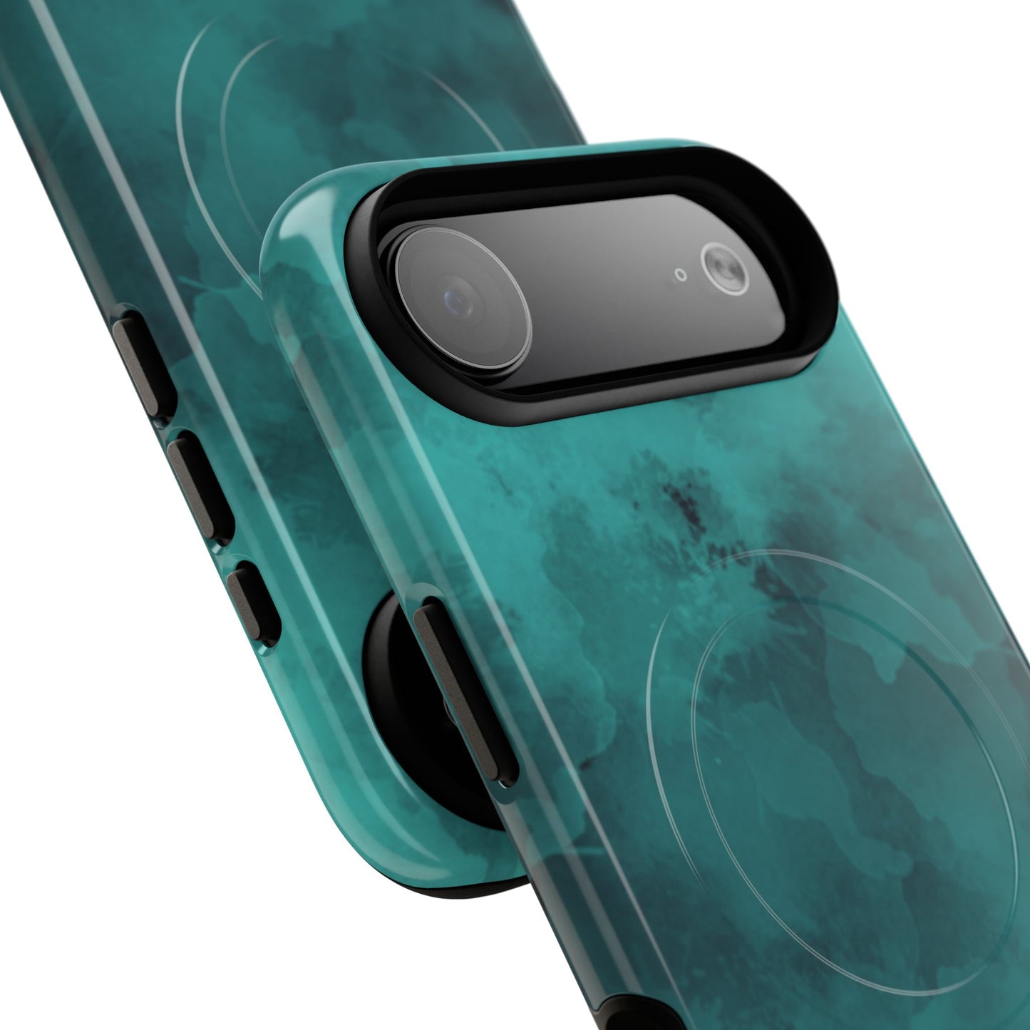 Teal Watercolor Tough Magnetic Cases