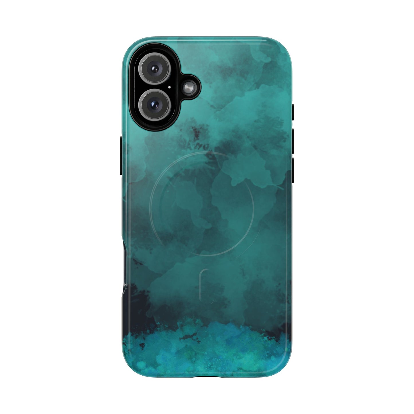 Teal Watercolor Tough Magnetic Cases
