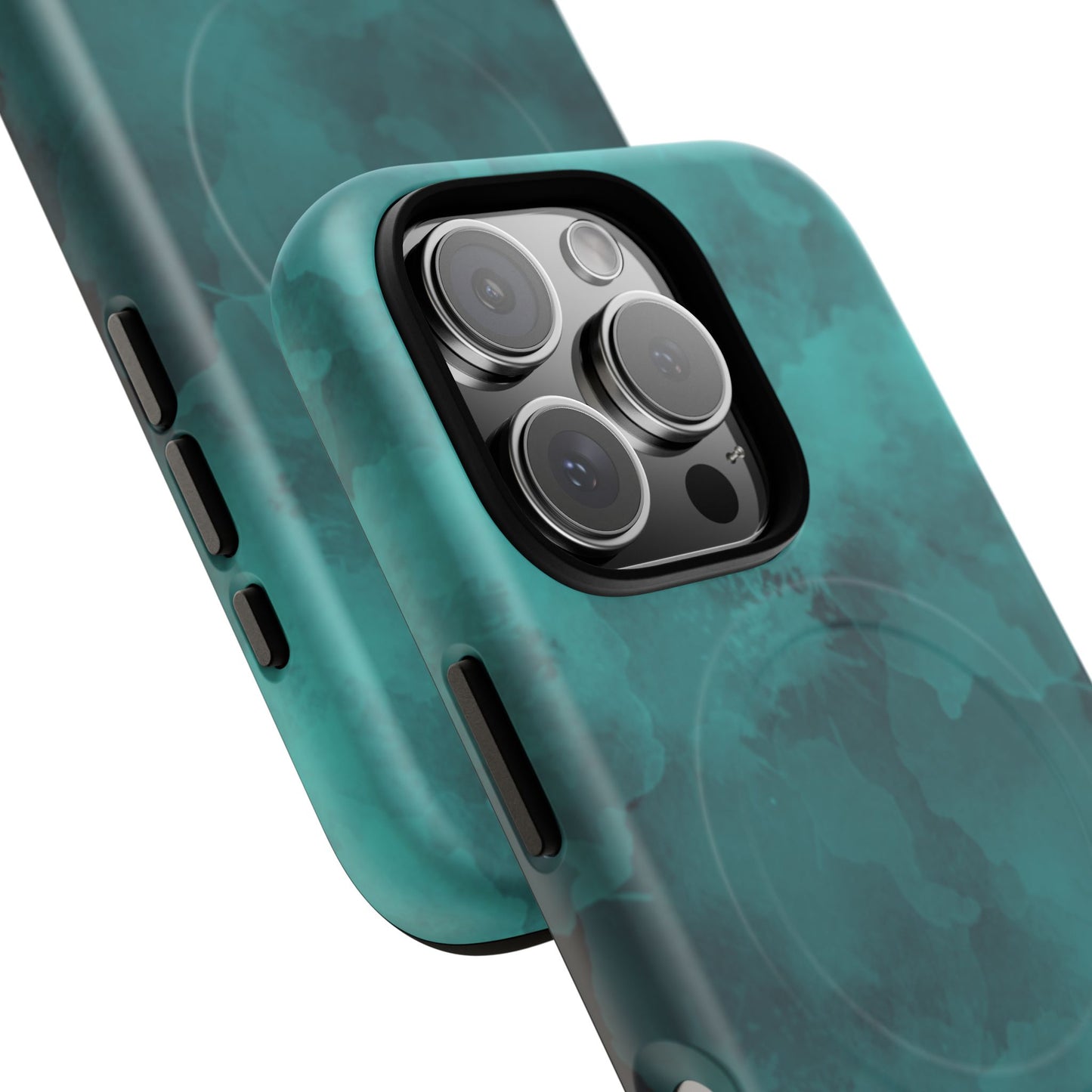 Teal Watercolor Tough Magnetic Cases