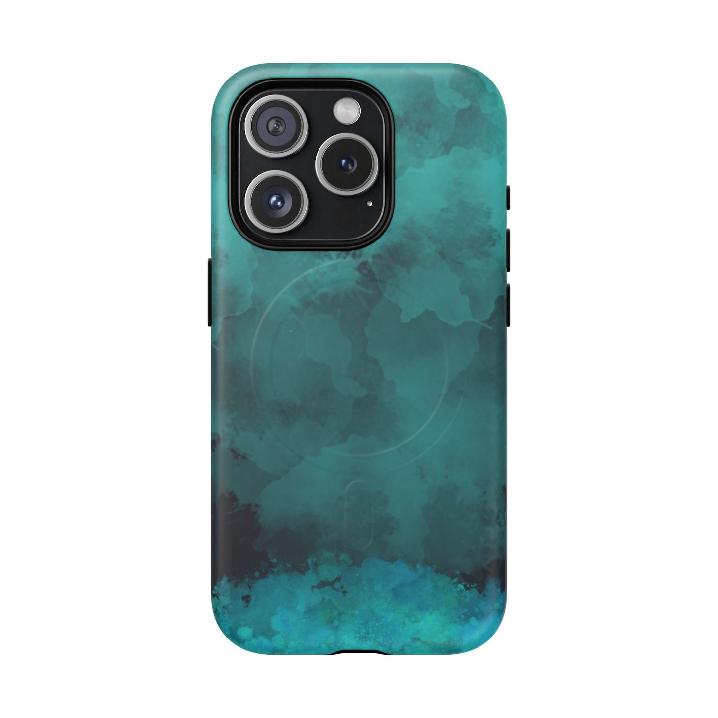 Teal Watercolor Tough Magnetic Cases
