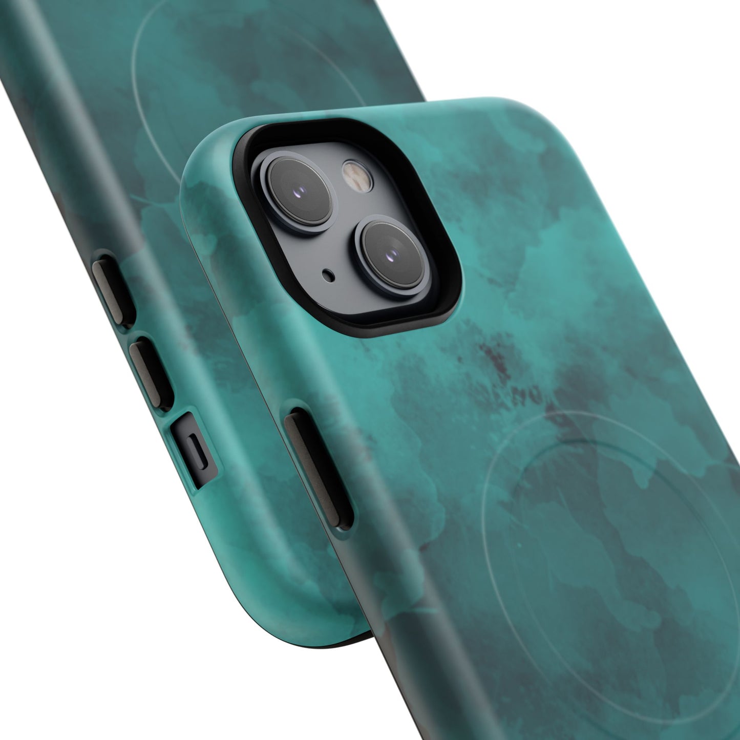 Teal Watercolor Tough Magnetic Cases