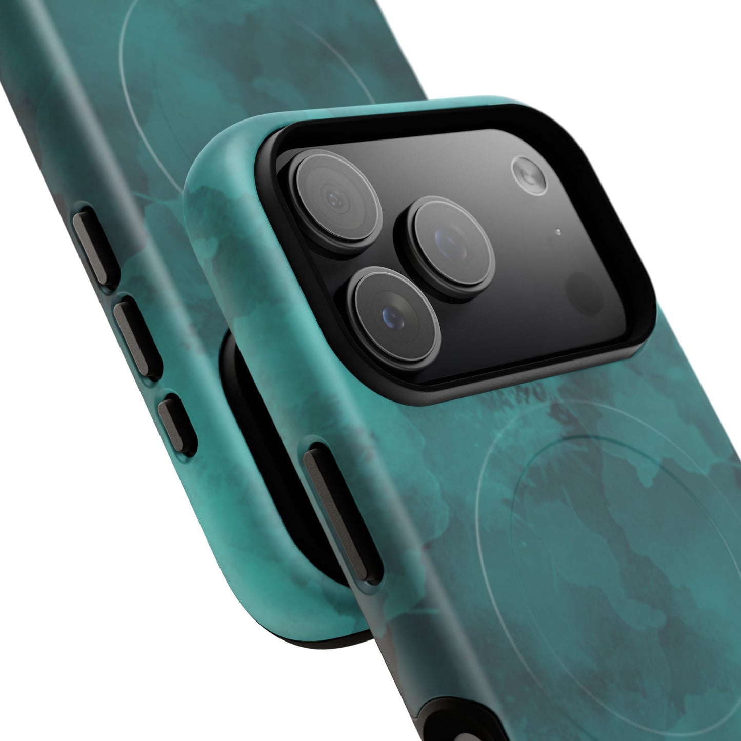 Teal Watercolor Tough Magnetic Cases
